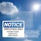 Signmission Employees Only Visitors Please Check In OSHA Notice Sign, Plastic, 14in W x 10in L, 2PK OS-2PACK-NS-P-1014-L-12008 - alternate 3